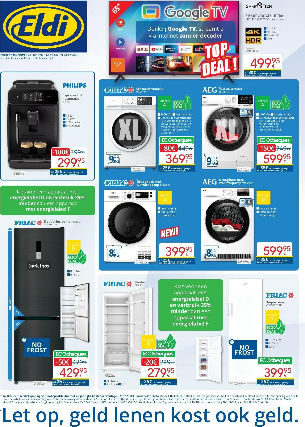 De Eldi folder geldig vanaf 01/02/2026 t/m 28/02/2026