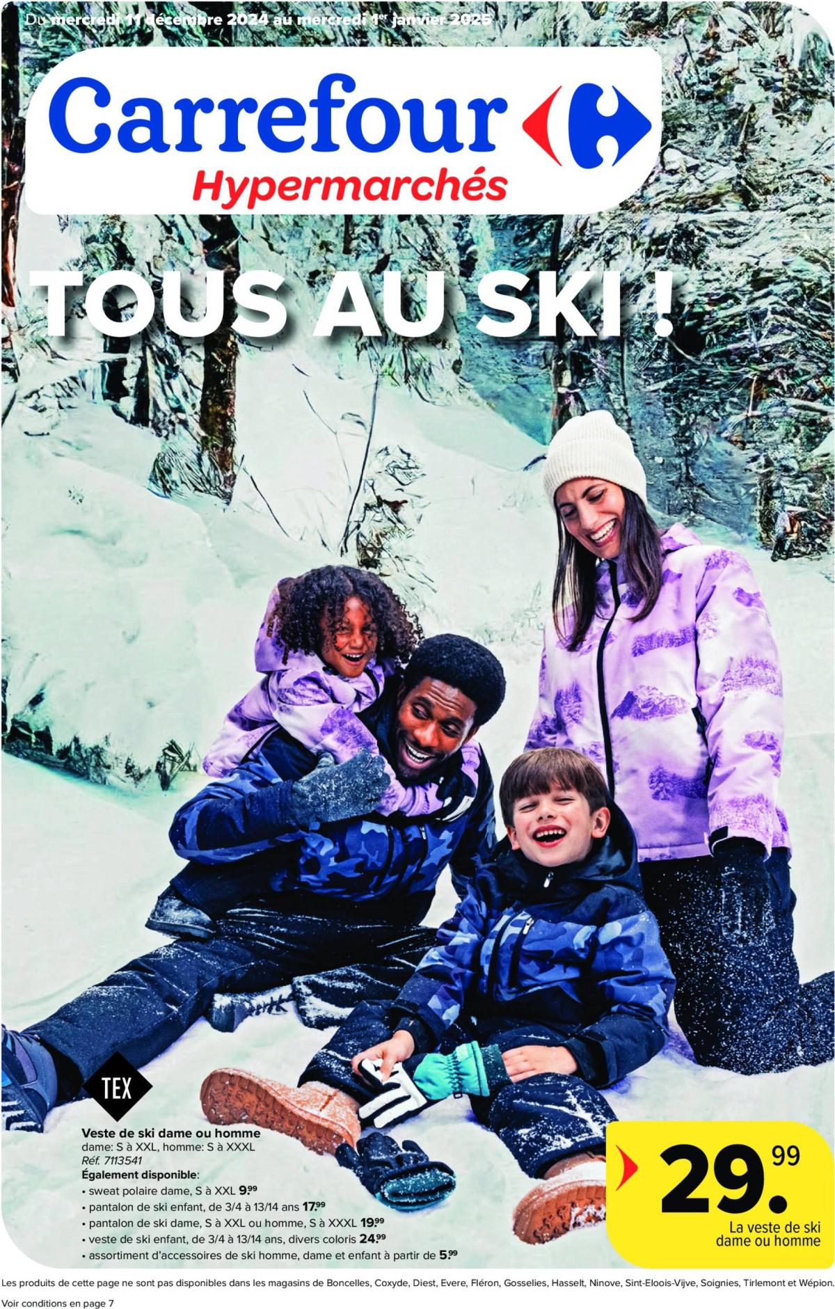 Carrefour - Tous au ski folder geldig vanaf 11/12 - 01/01