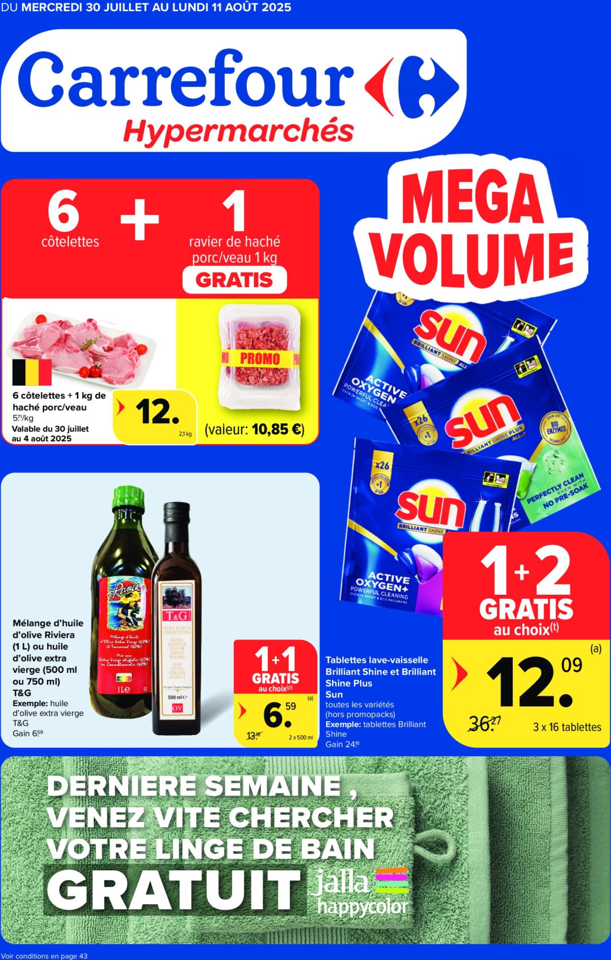 Carrefour Hypermarchés folder geldig vanaf 30/07 - 11/08