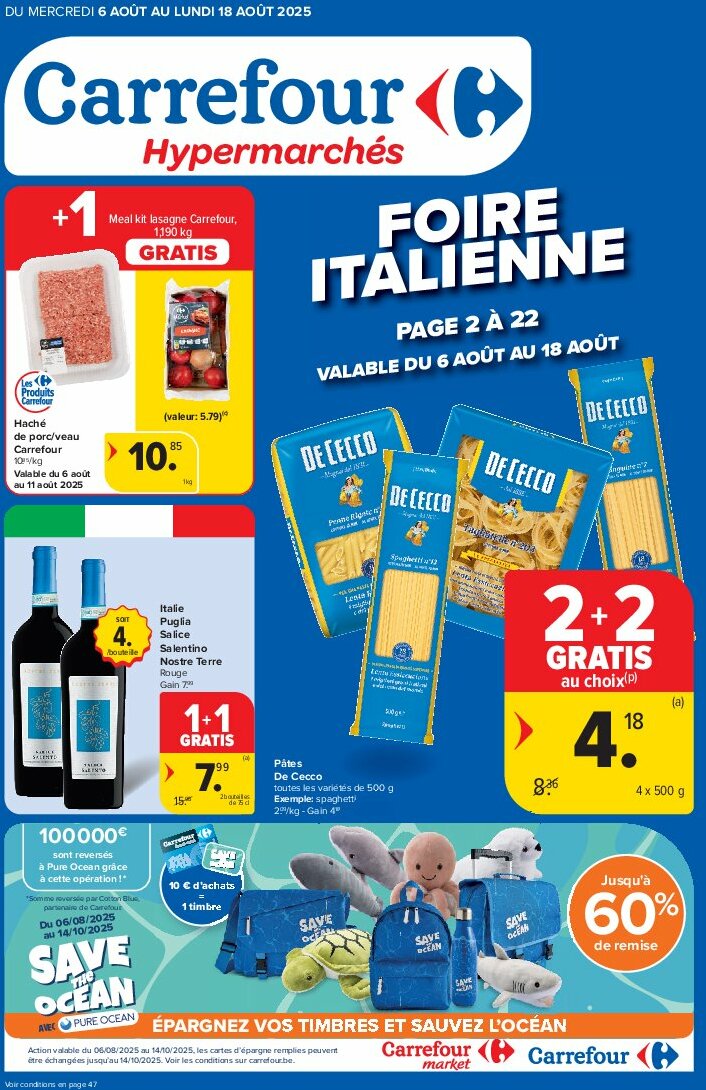 Carrefour Hypermarchés folder geldig vanaf 06/08 - 18/08