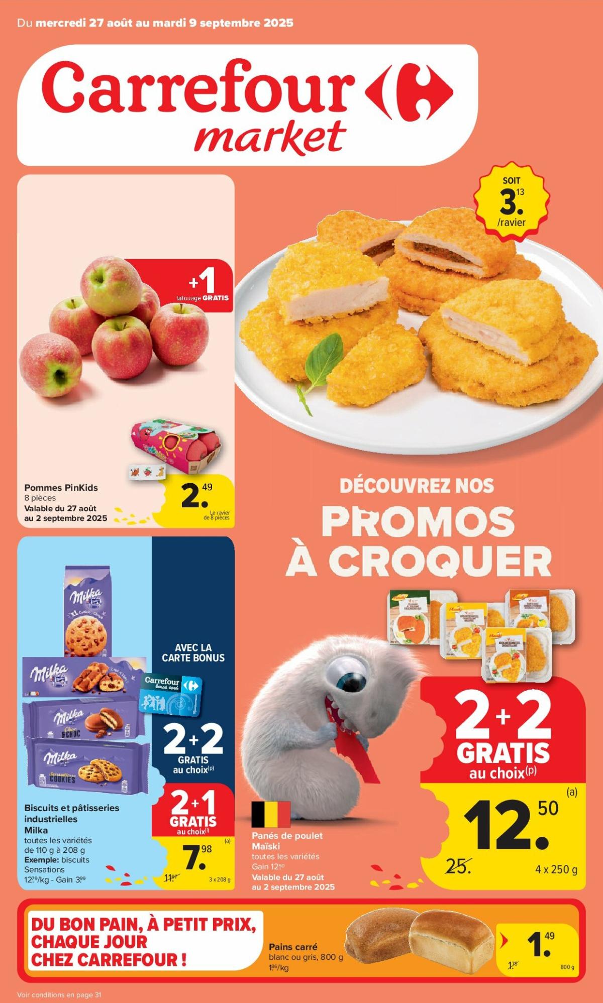 Carrefour Market folder geldig vanaf 27/08 - 09/09