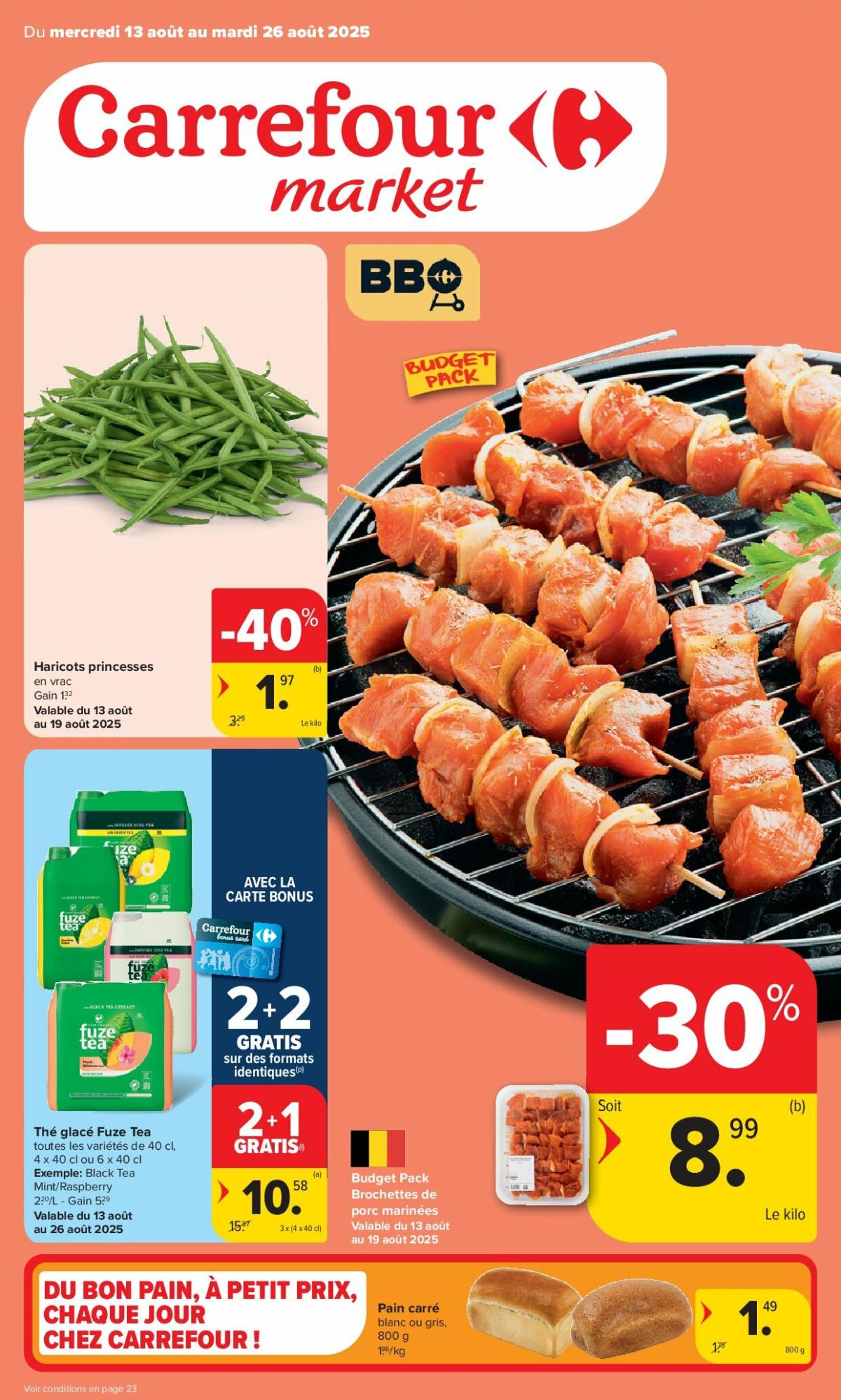 Carrefour Market folder geldig vanaf 13/08 - 26/08