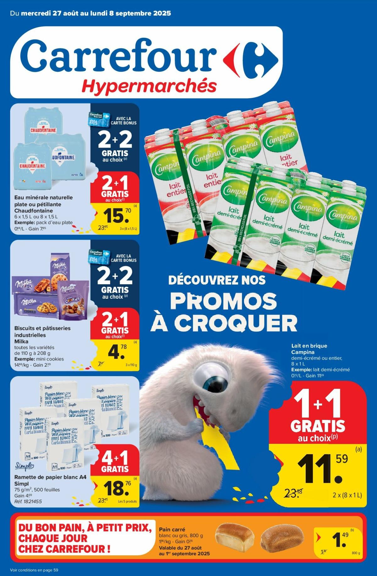 Carrefour Hypermarchés folder geldig vanaf 27/08 - 08/09