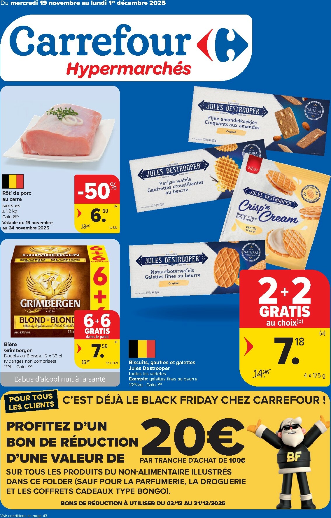 De Carrefour - Hypermarchés folder geldig vanaf 19/11 t/m 01/12
