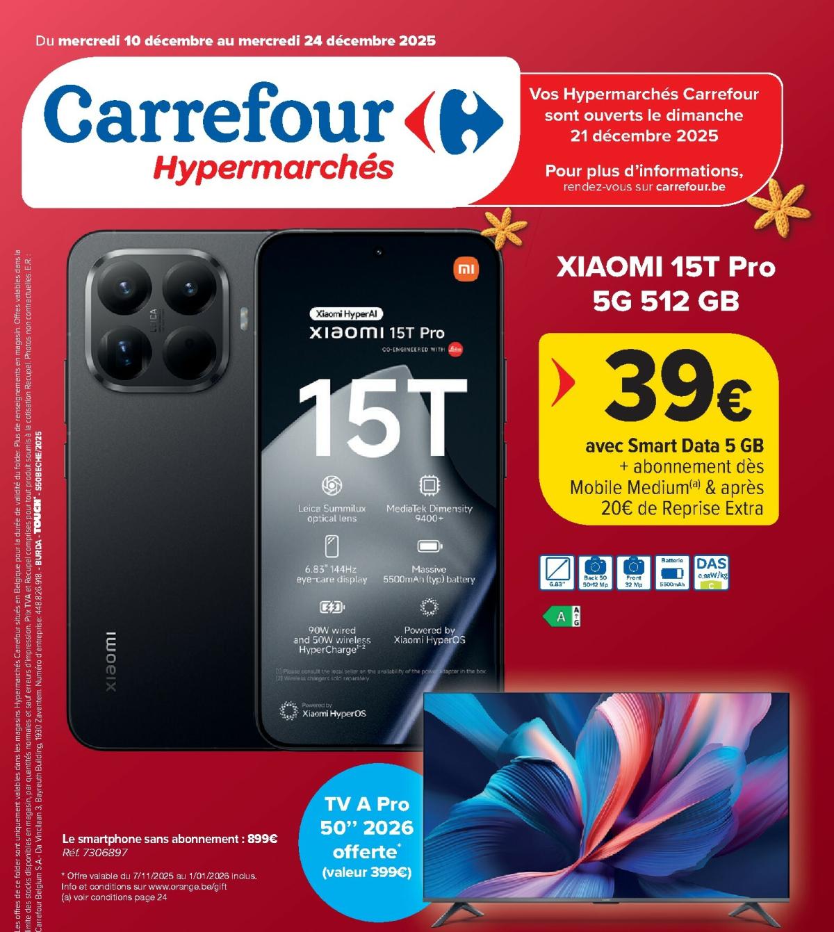 De Carrefour Hypermarchés folder geldig vanaf 10/12 t/m 24/12