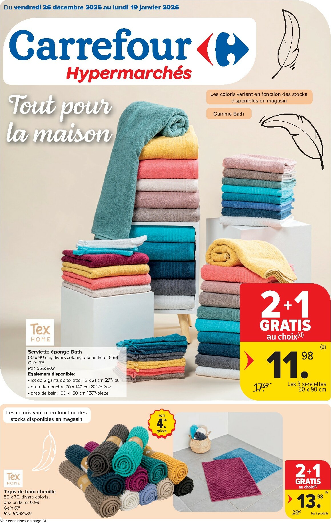 De Carrefour Hypermarchés folder geldig vanaf 26/12 t/m 19/01