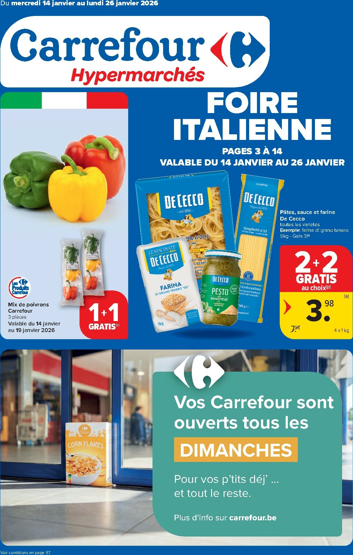 De Carrefour Hypermarchés folder geldig vanaf 14/01 t/m 26/01