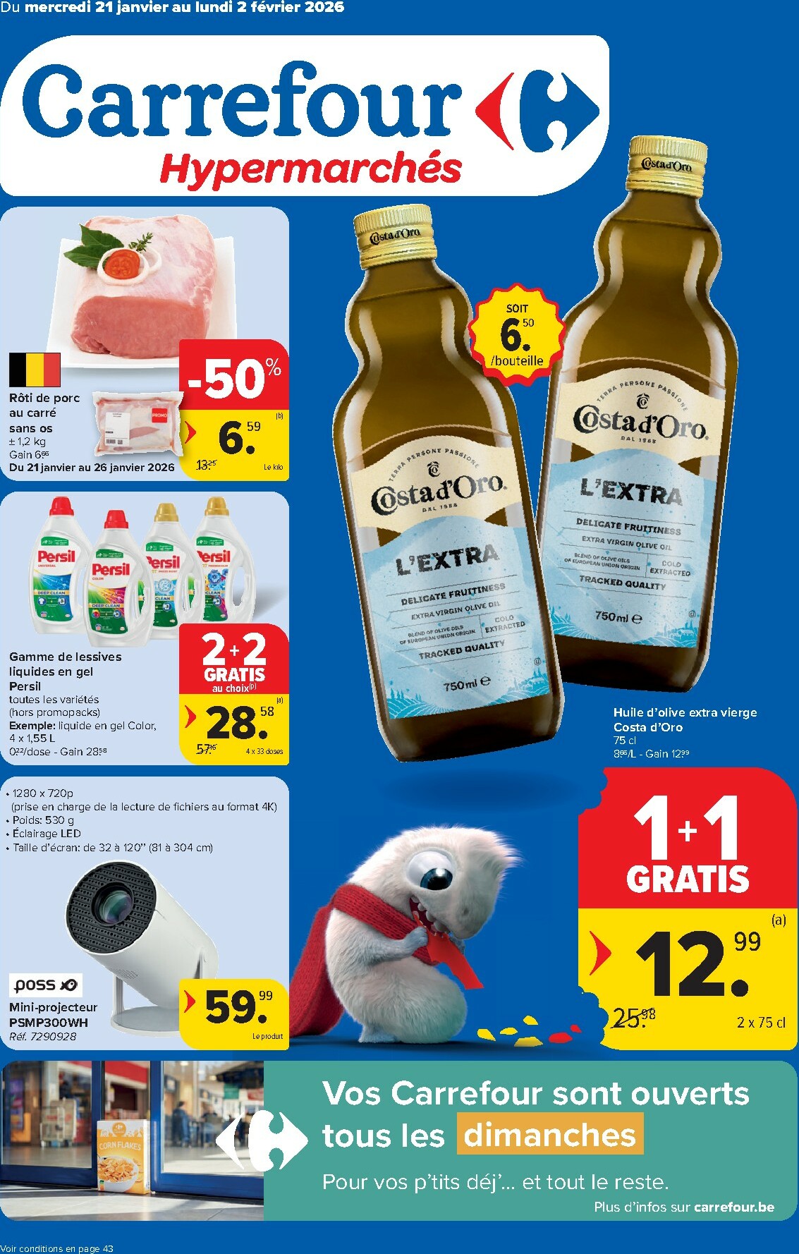 De Carrefour Hypermarchés folder geldig vanaf 21/01 t/m 02/02