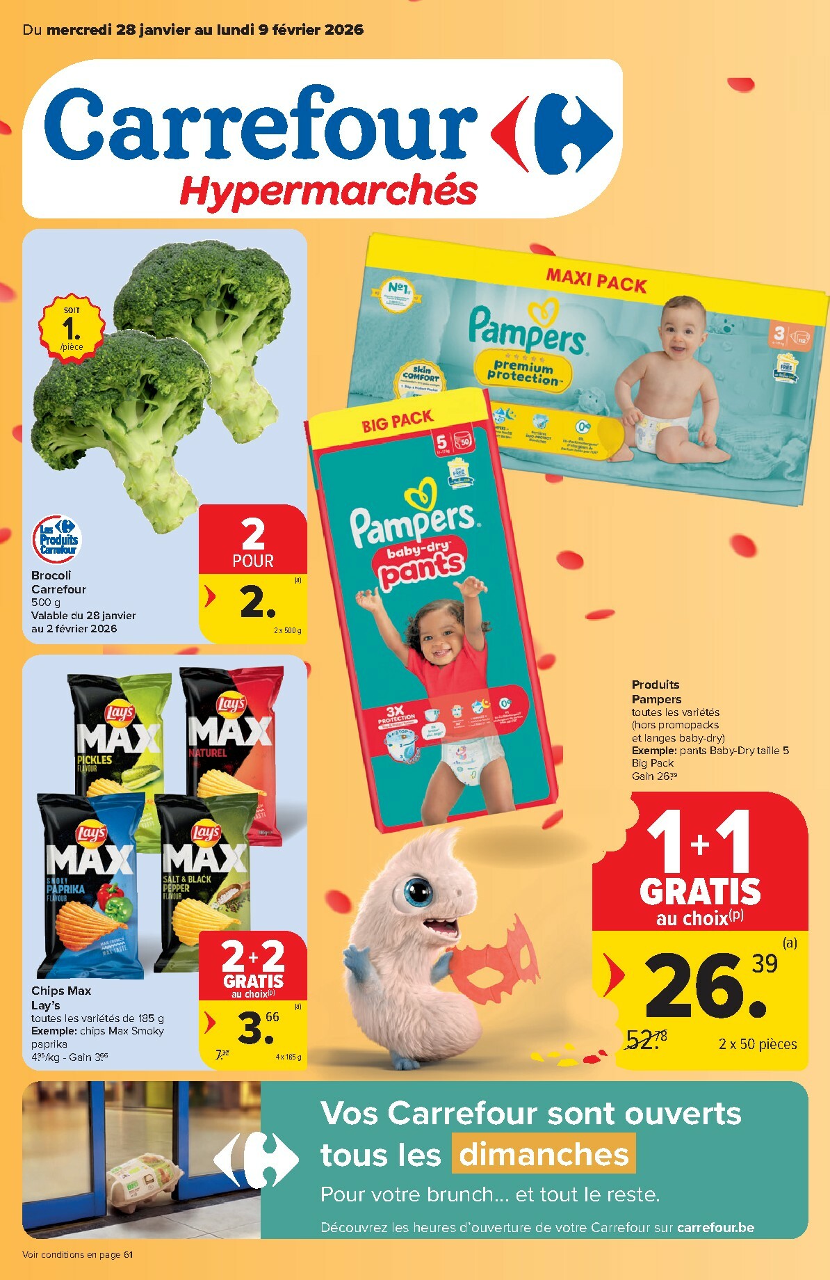 De Carrefour Hypermarchés folder geldig vanaf 28/01 t/m 09/02