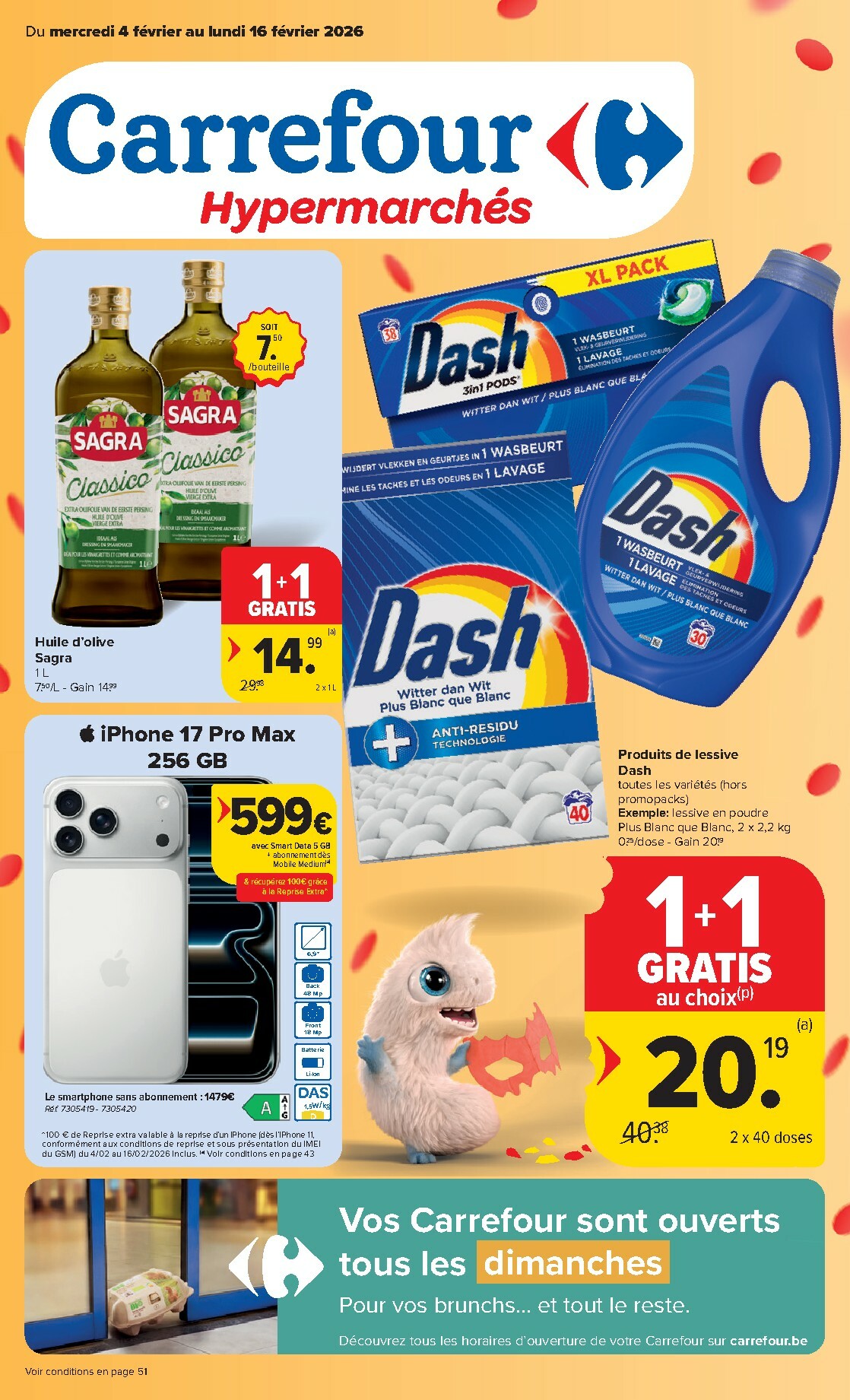 De Carrefour Hypermarchés folder geldig vanaf 04/02/2026 t/m 16/02/2026