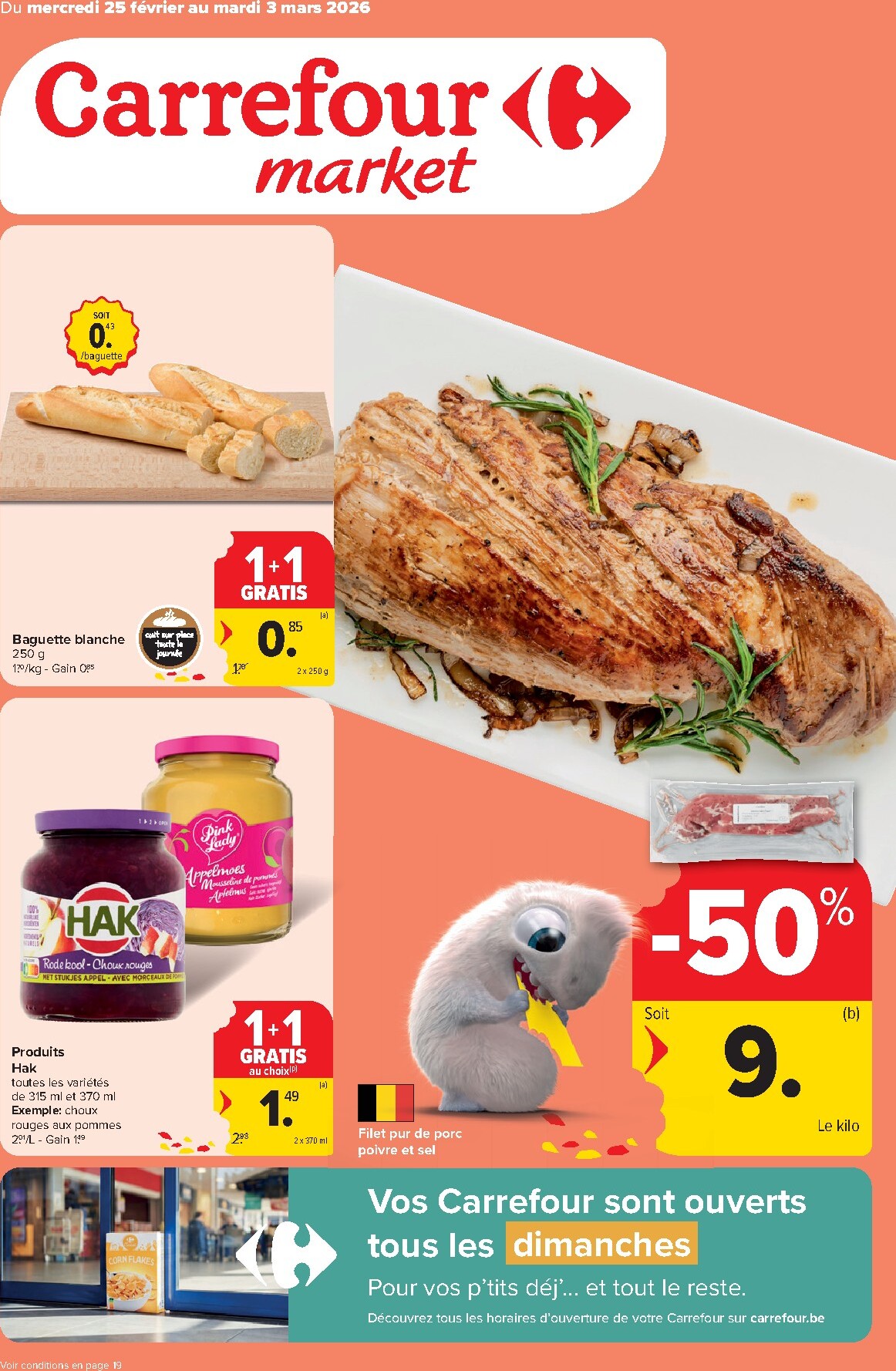 De Carrefour Market folder geldig vanaf 25/02/2026 t/m 03/03/2026