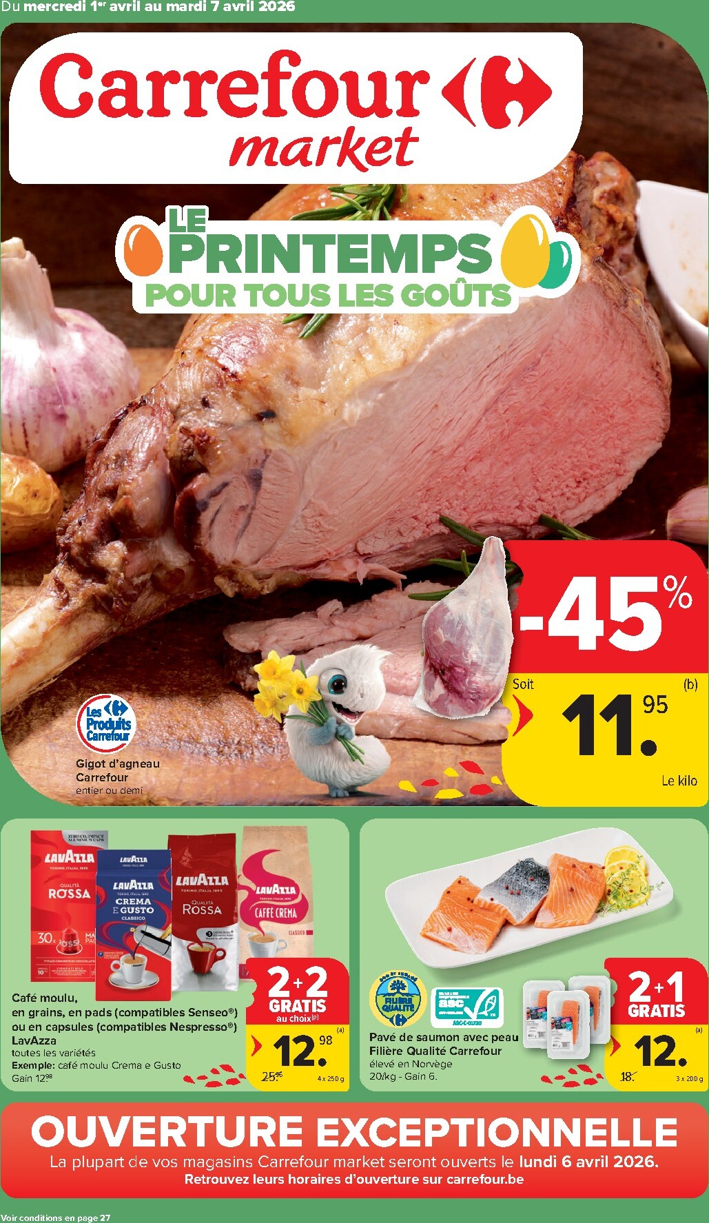 De Carrefour Market folder geldig vanaf 01/04/2026 t/m 07/04/2026