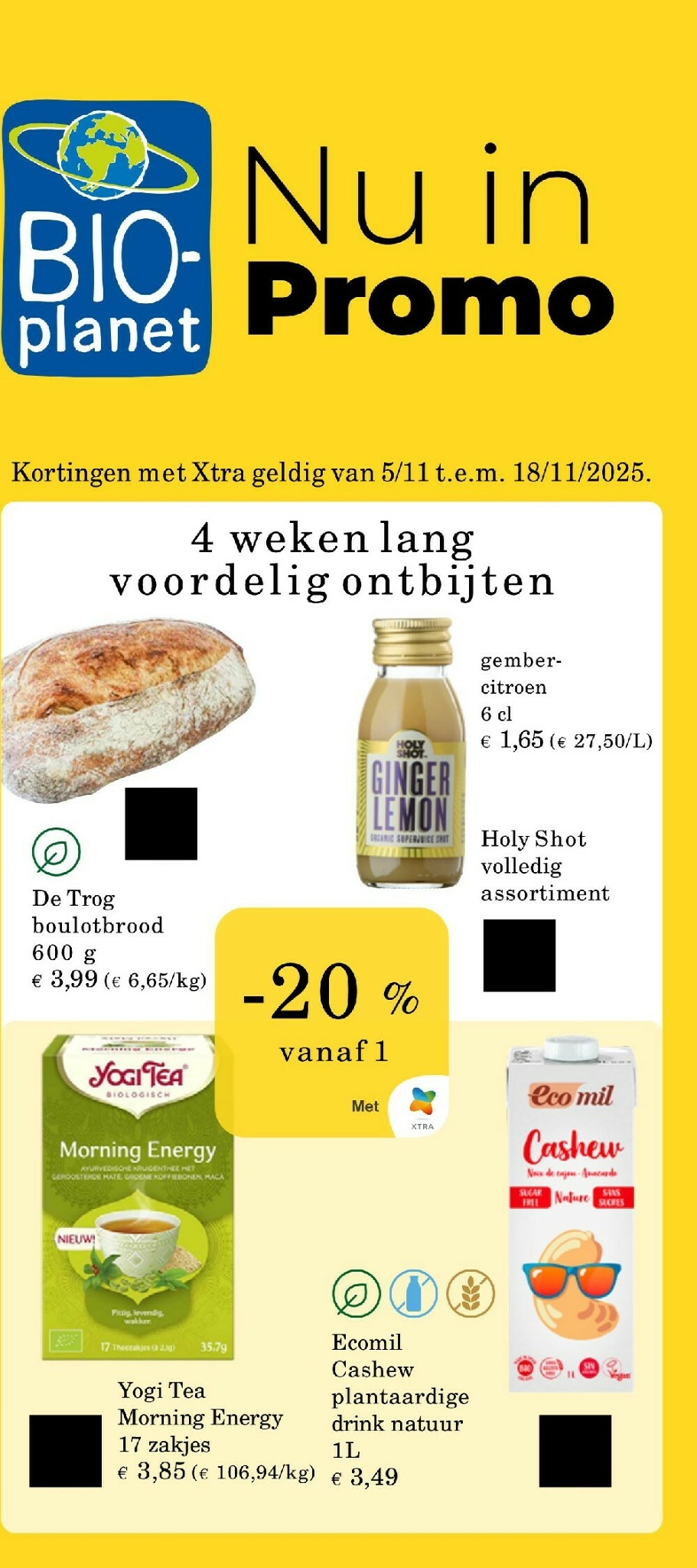 De Bio-Planet folder geldig vanaf 05/11 t/m 18/11
