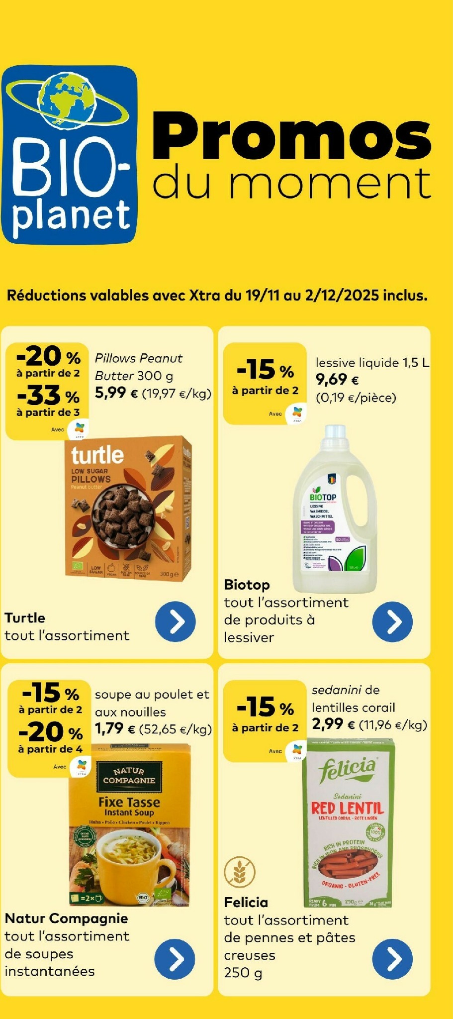 De Bio-Planet folder geldig vanaf 19/11 t/m 02/12