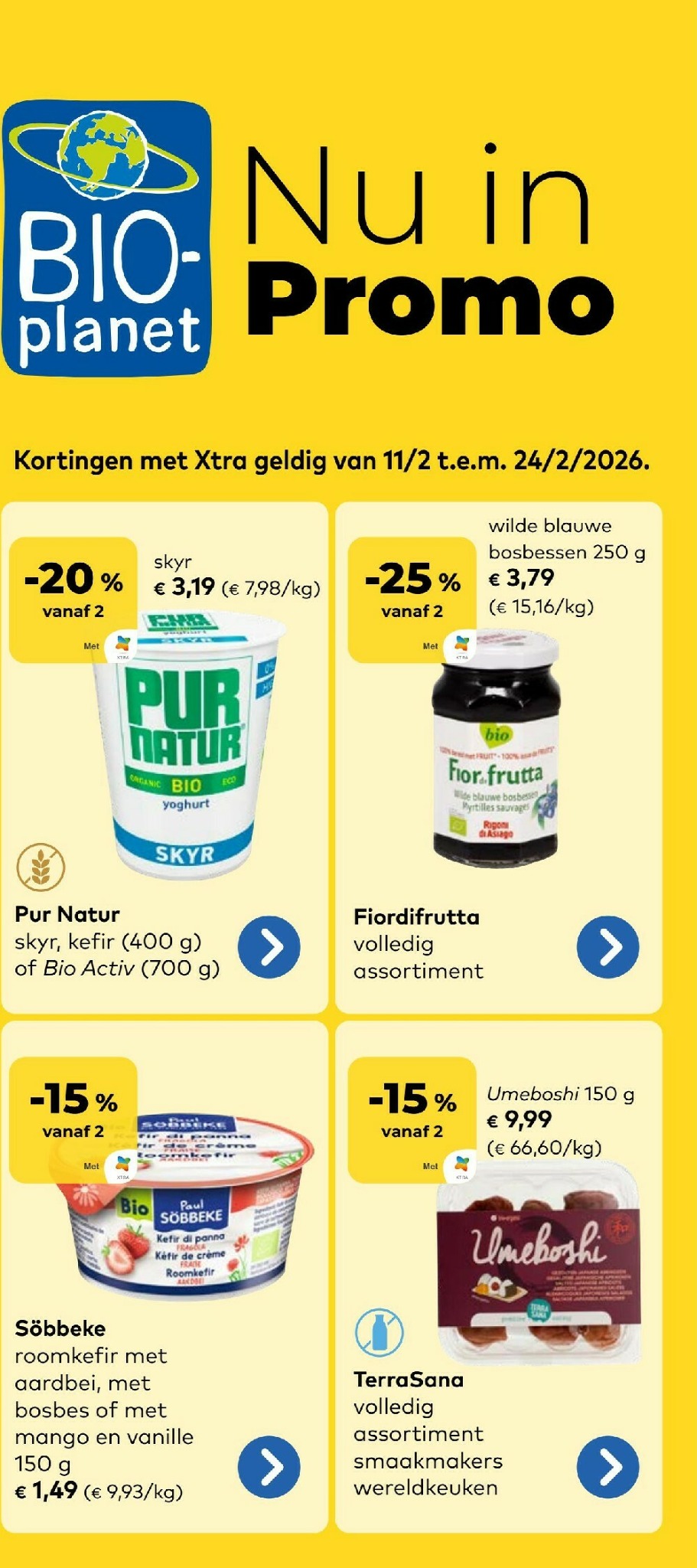 De Bio-Planet folder geldig vanaf 11/02/2026 t/m 24/02/2026