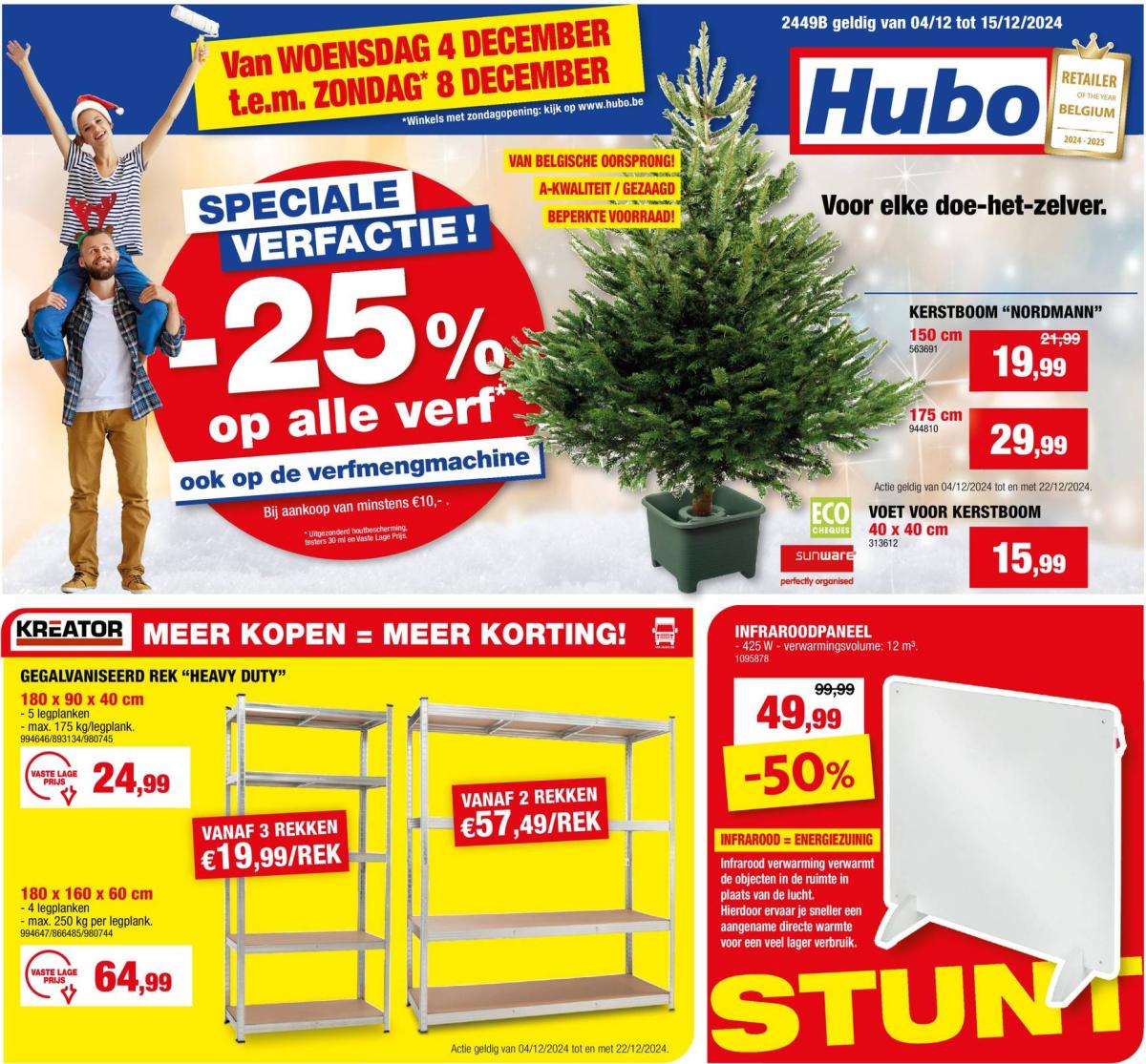 Hubo folder geldig vanaf 04/12 - 15/12