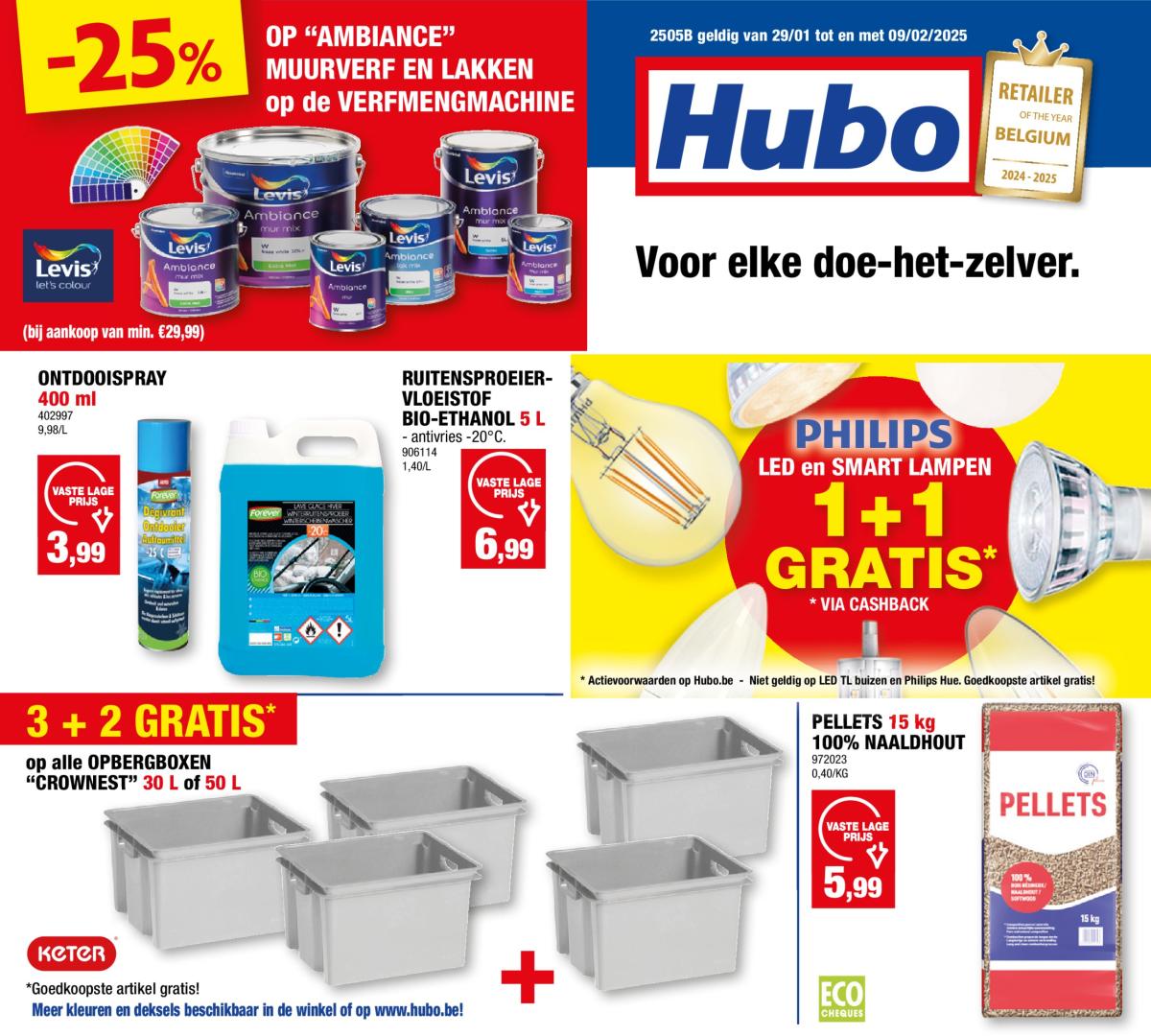 Hubo folder geldig vanaf 29/01 - 09/02