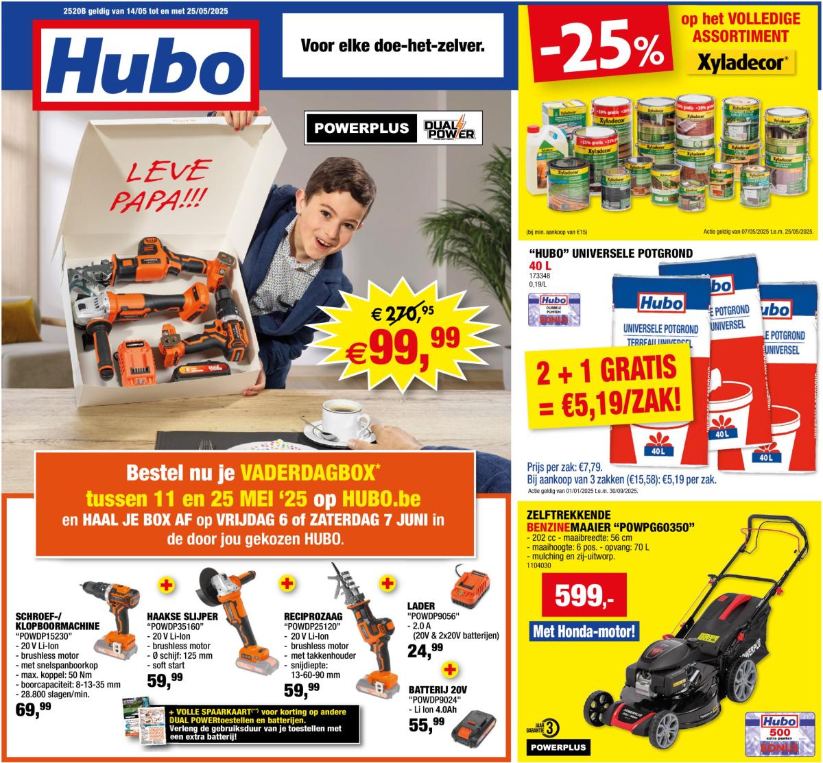 Hubo folder geldig vanaf 14/05 - 25/05