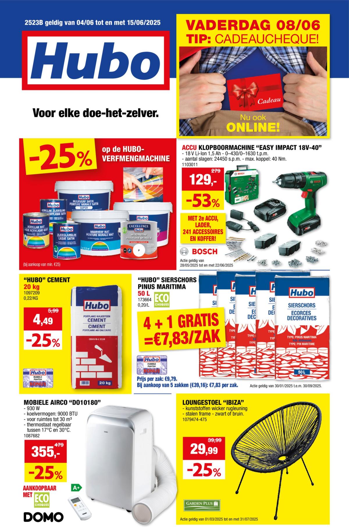 Hubo folder geldig vanaf 04/06 - 15/06