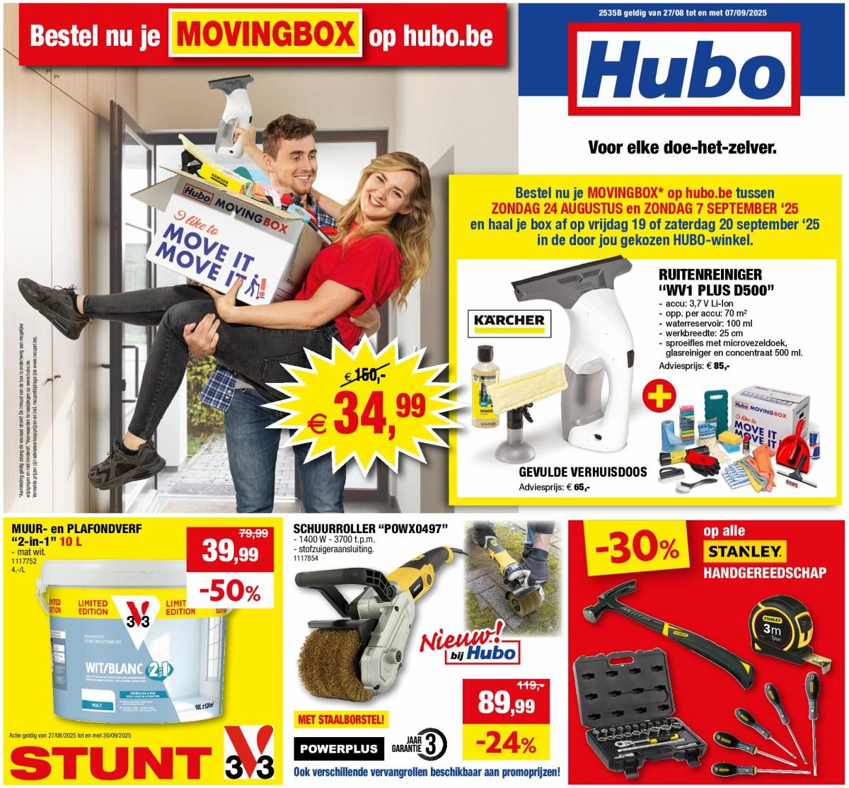 Hubo folder geldig vanaf 27/08 - 07/09
