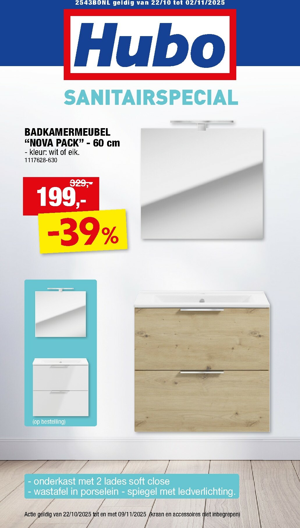 De Hubo - Sanitairspecial folder geldig vanaf 22/10 t/m 02/11