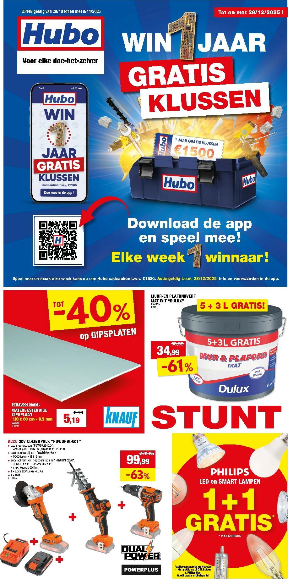 De Hubo folder geldig vanaf 29/10 t/m 09/11