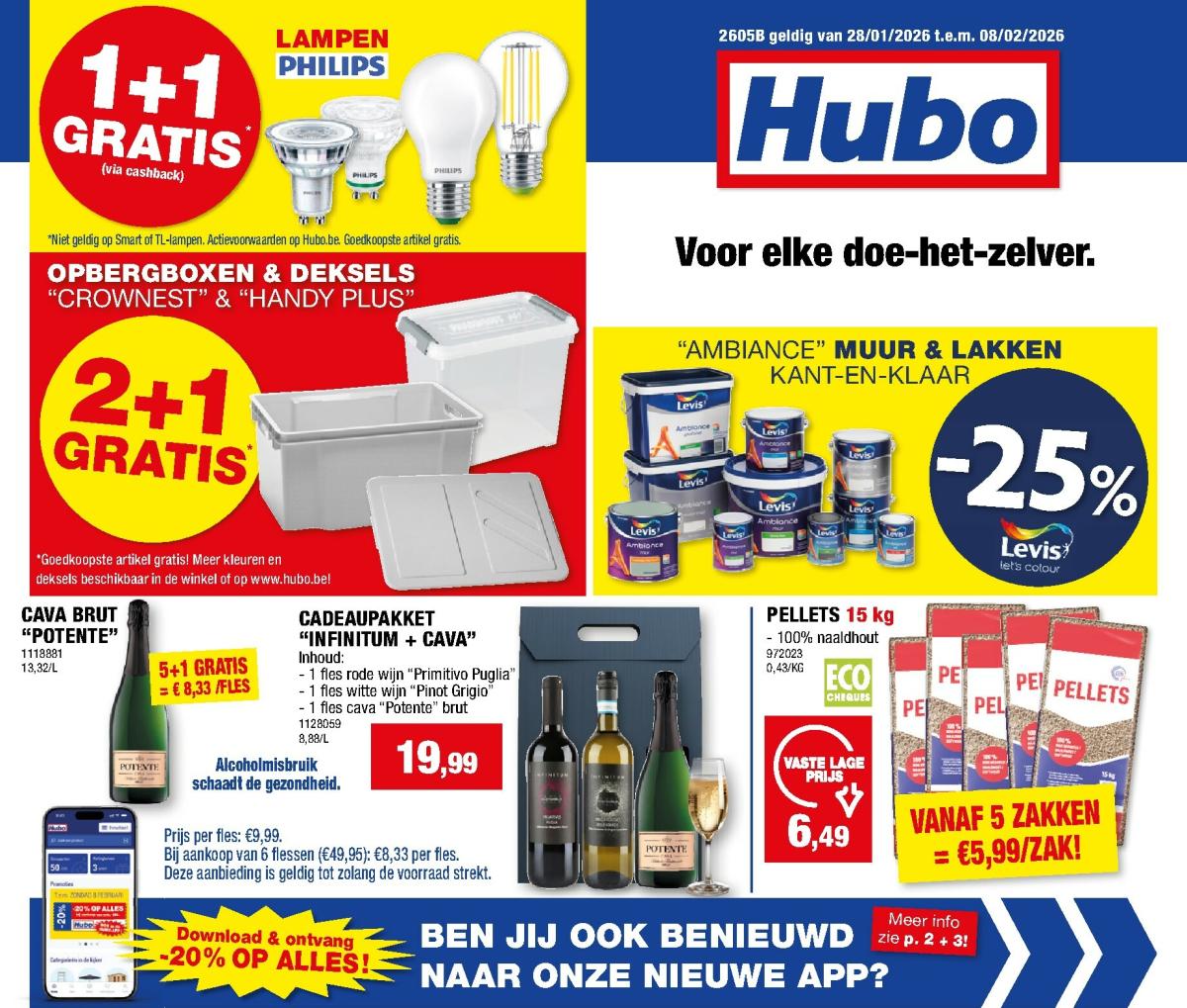 De Hubo folder geldig vanaf 28/01/2026 t/m 08/02/2026