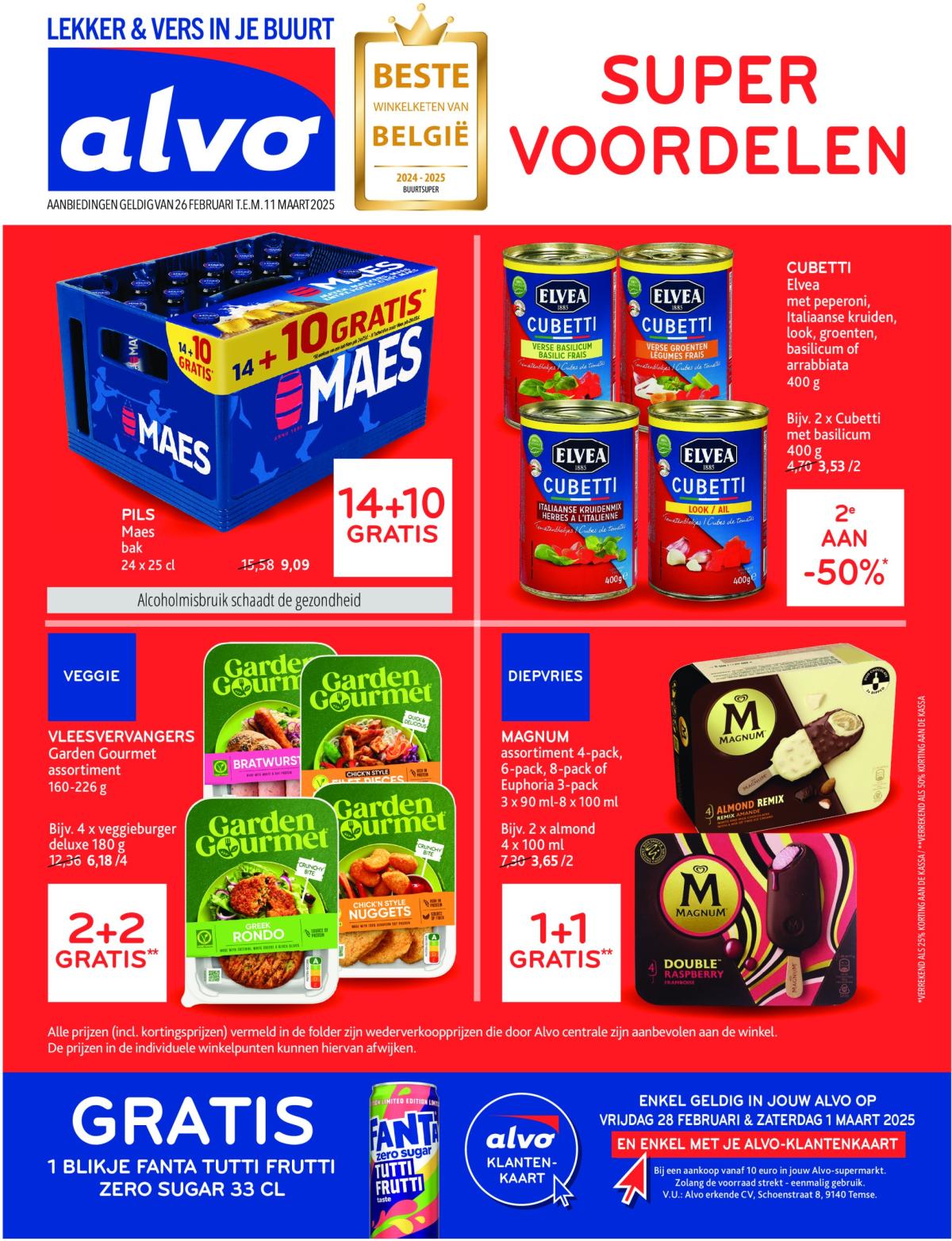 Alvo folder geldig vanaf 26/02 - 11/03