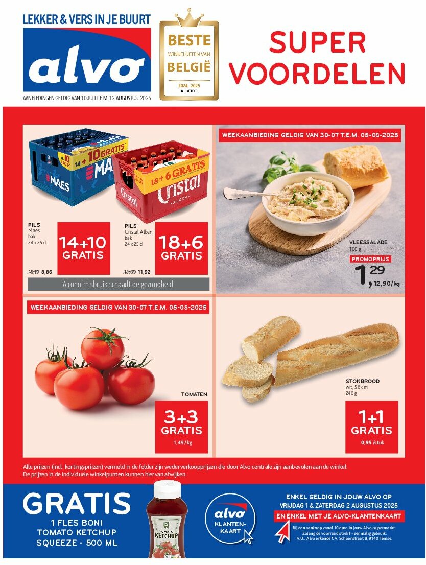Alvo folder geldig vanaf 30/07 - 12/08