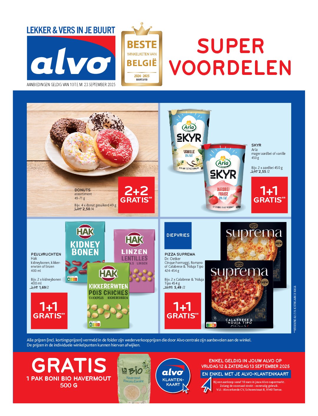 Alvo folder geldig vanaf 10/09 - 23/09