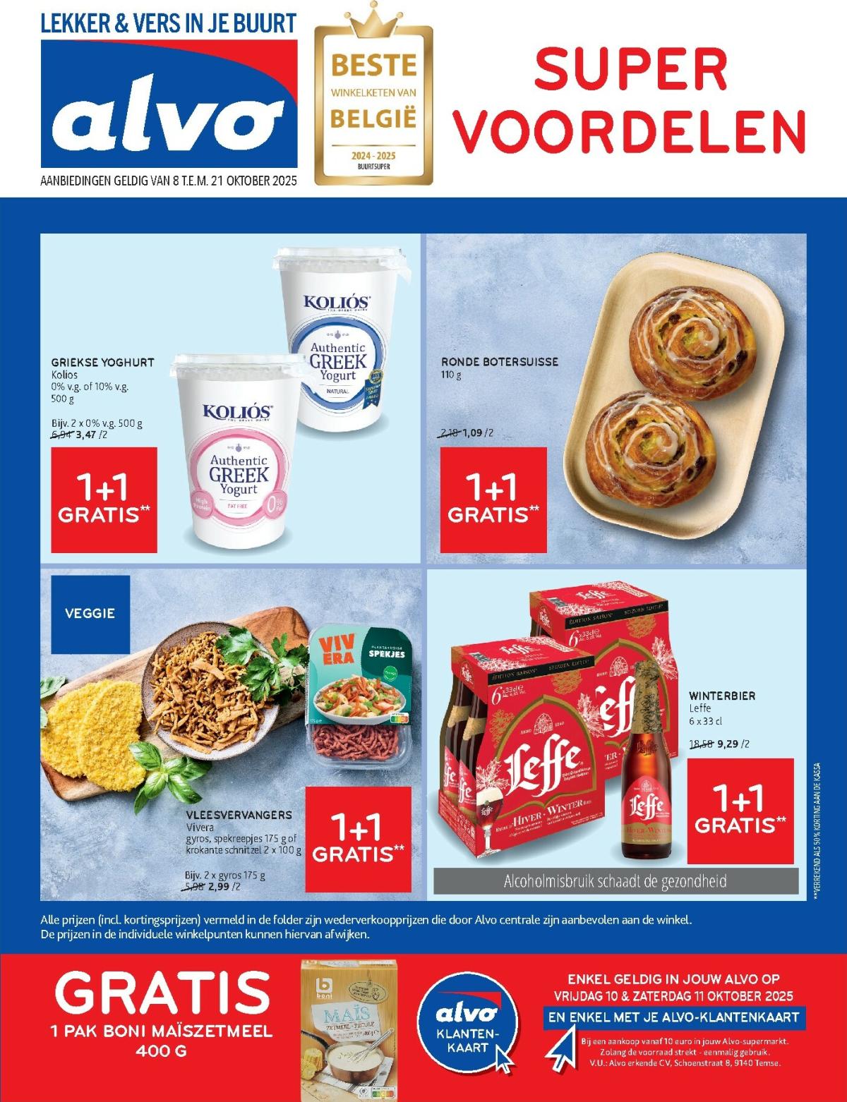 Alvo folder geldig vanaf 08/10 - 21/10