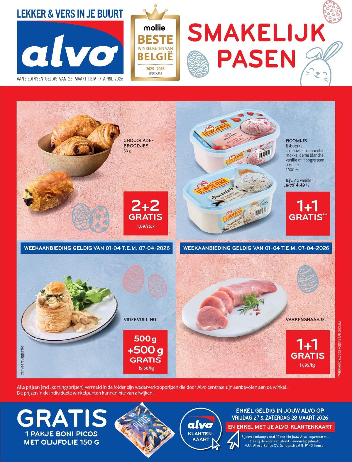 De Alvo folder geldig vanaf 25/03/2026 t/m 07/04/2026