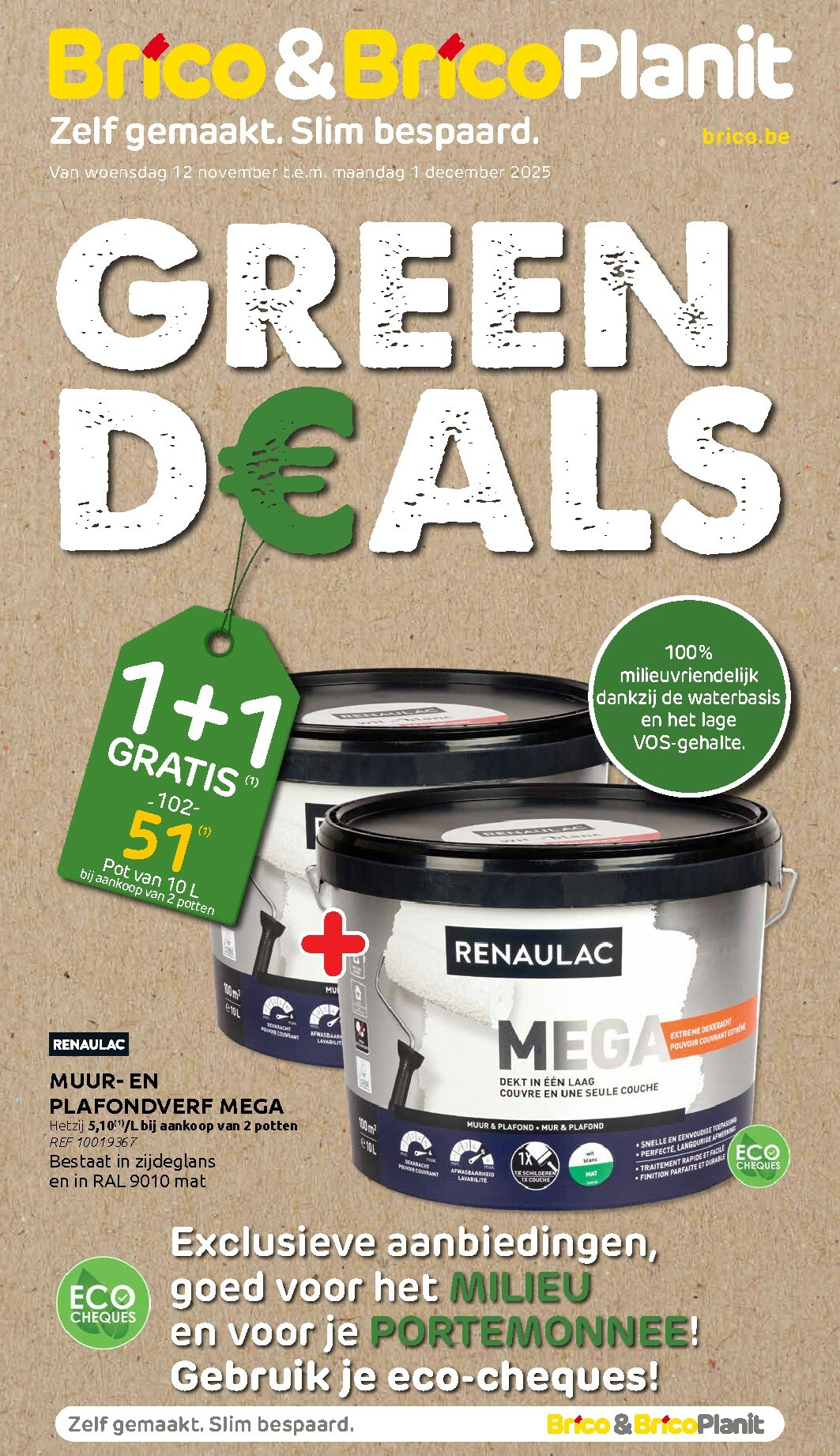 De Brico - Green Deals folder geldig vanaf 12/11 t/m 01/12