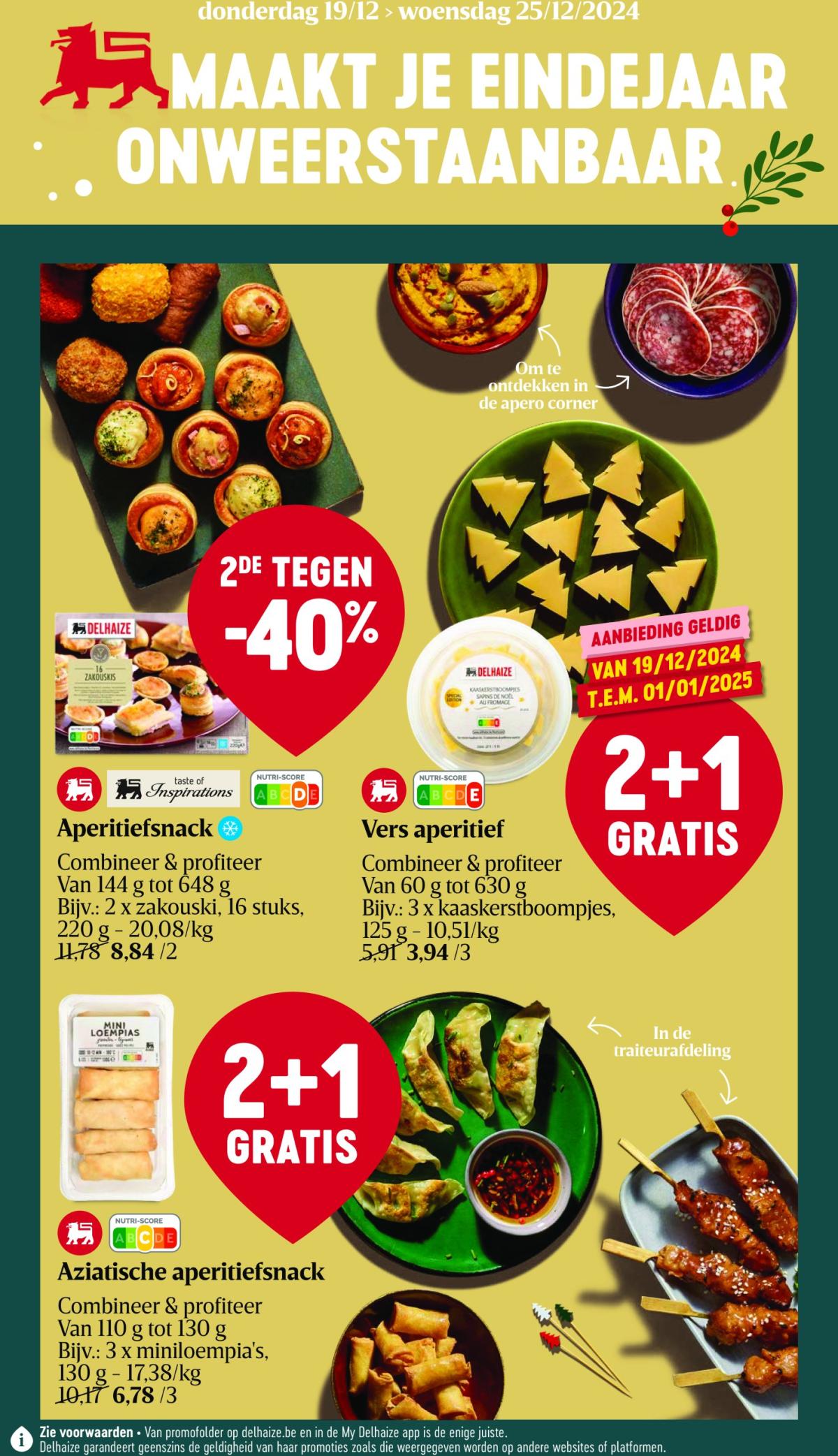 Delhaize folder geldig vanaf 19/12 - 25/12