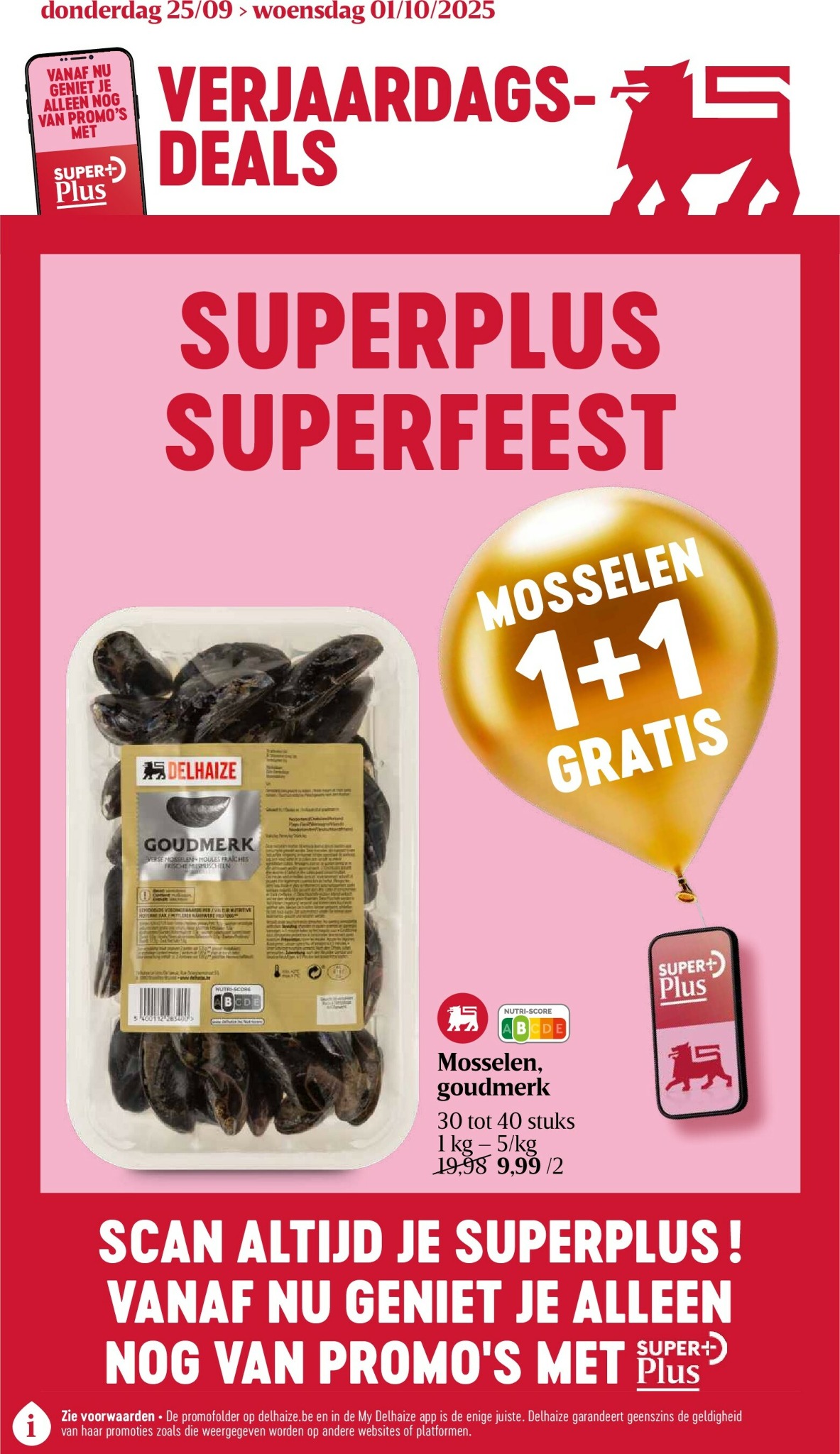 Delhaize folder geldig vanaf 25/09 - 01/10
