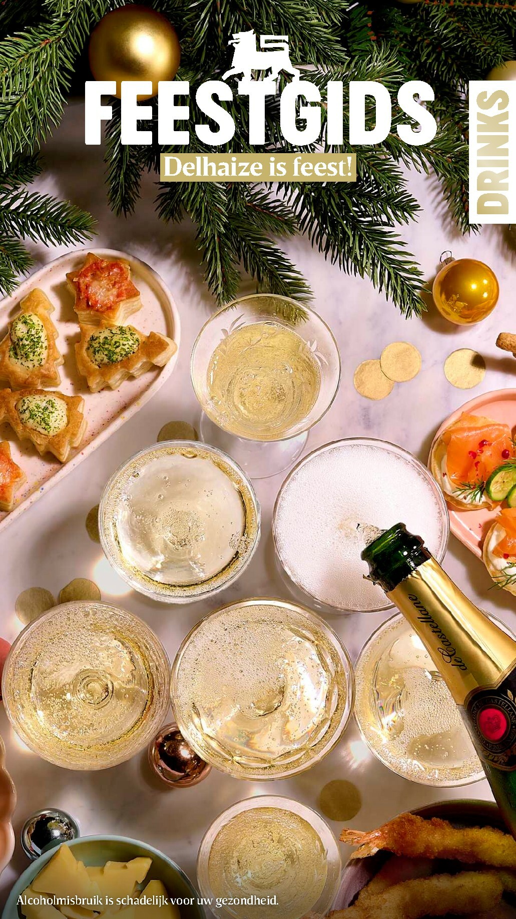 De Delhaize - Feestgids Drinks folder geldig vanaf 13/11 t/m 31/12