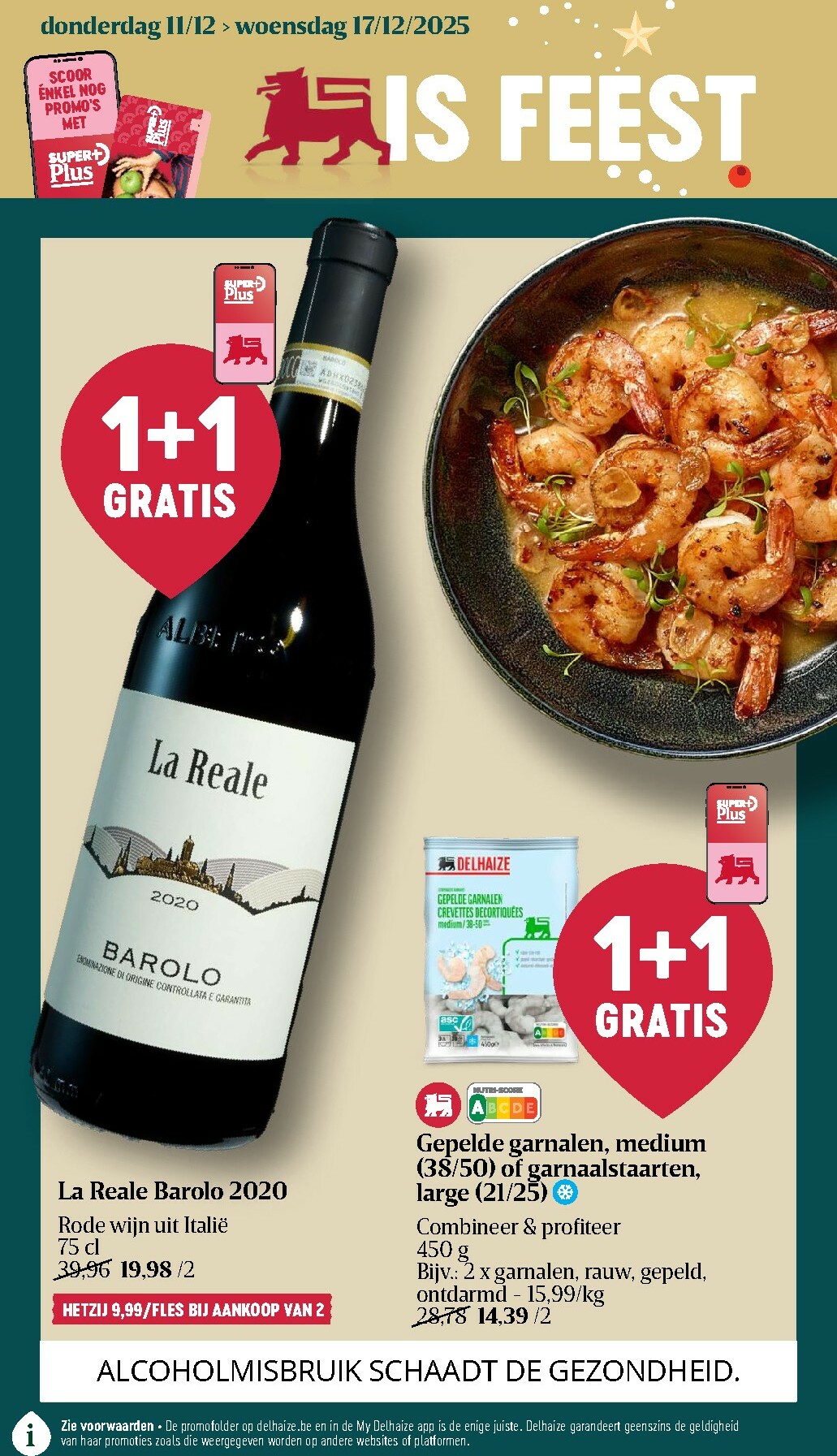 De Delhaize folder geldig vanaf 11/12 t/m 17/12