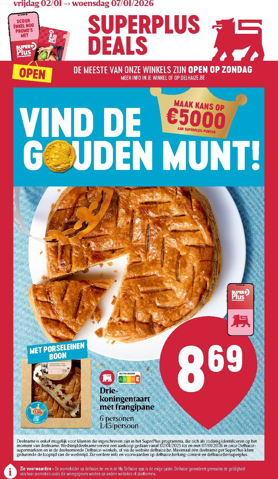 De Delhaize folder geldig vanaf 02/01 t/m 07/01