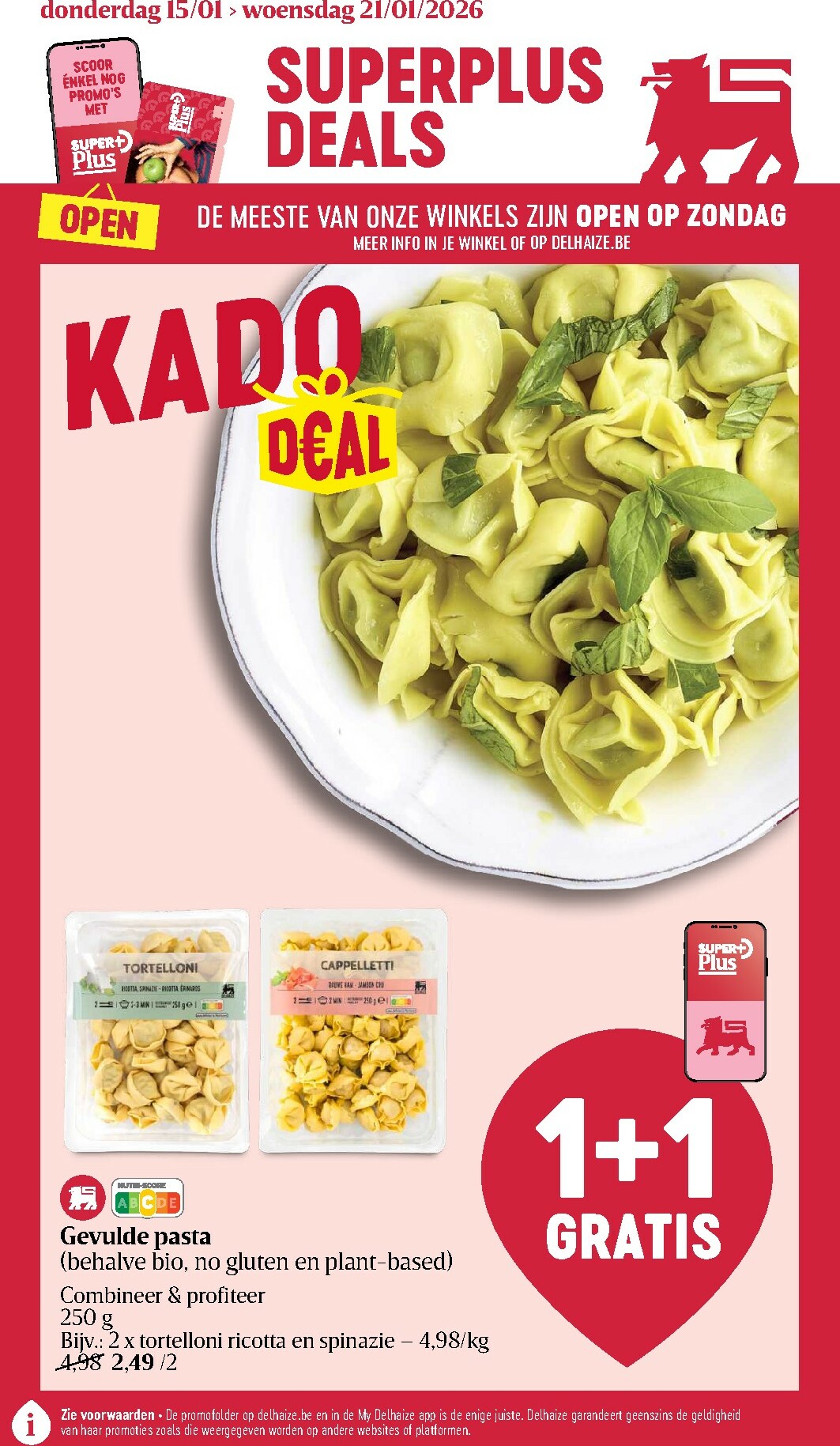 De Delhaize folder geldig vanaf 15/01 t/m 21/01