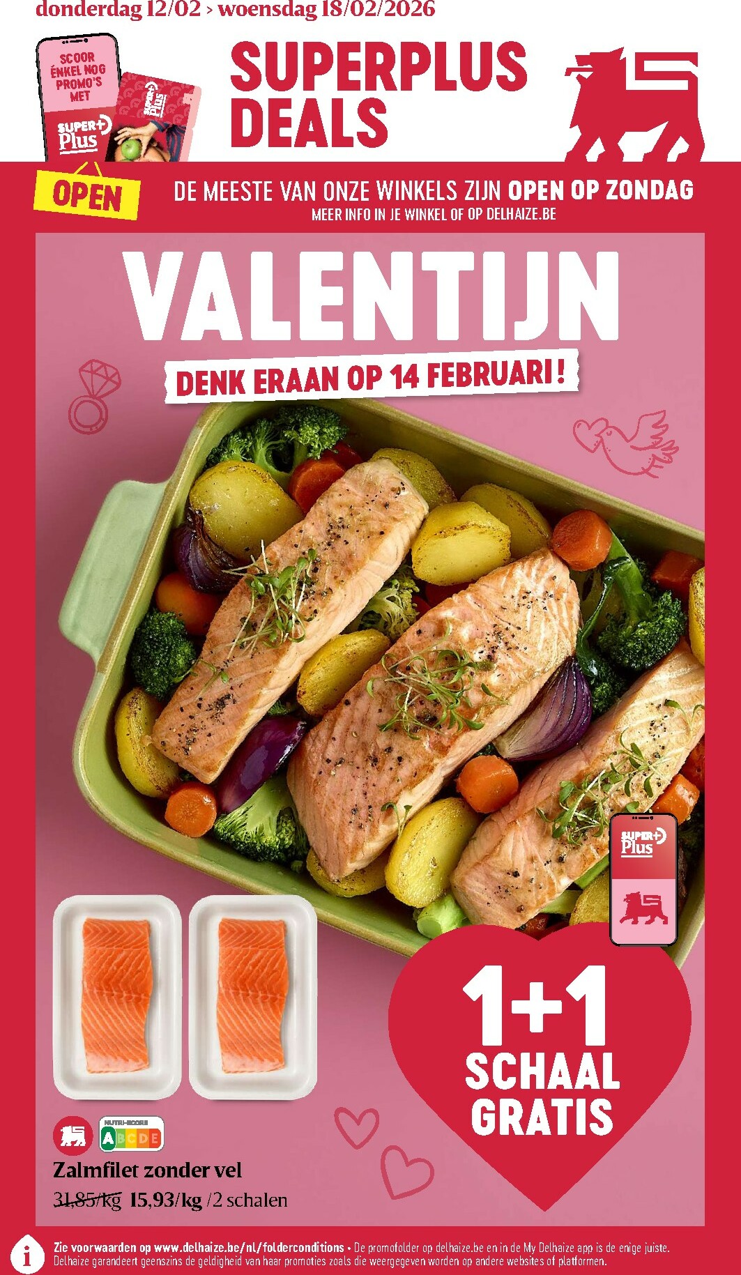 De Delhaize folder geldig vanaf 12/02/2026 t/m 18/02/2026