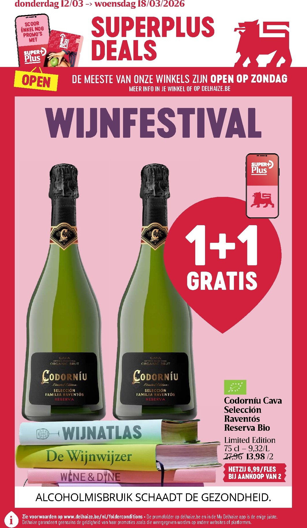 De Delhaize folder geldig vanaf 12/03/2026 t/m 18/03/2026
