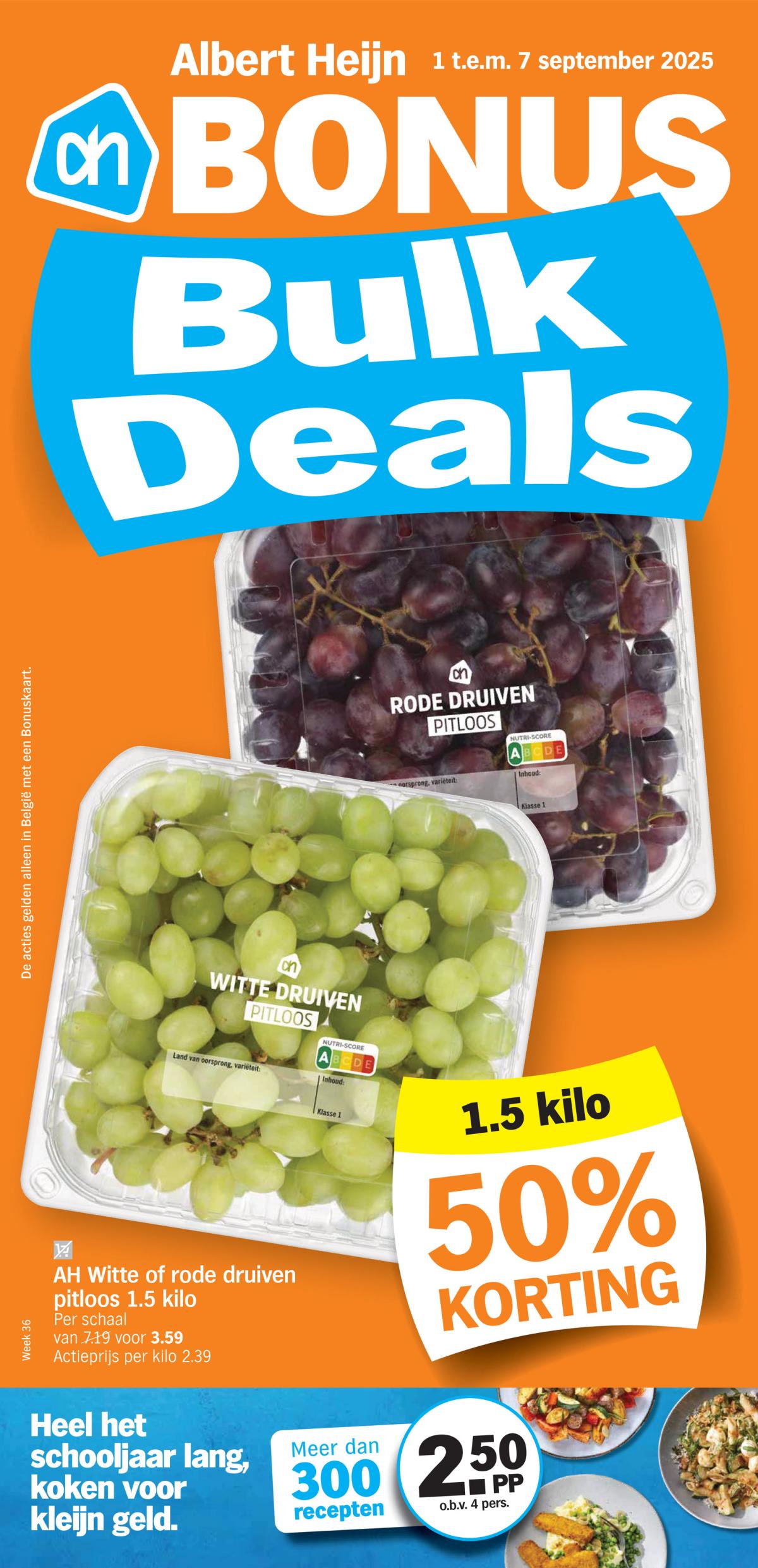 Albert Heijn - Bulk Deals folder geldig vanaf 01/09 - 07/09
