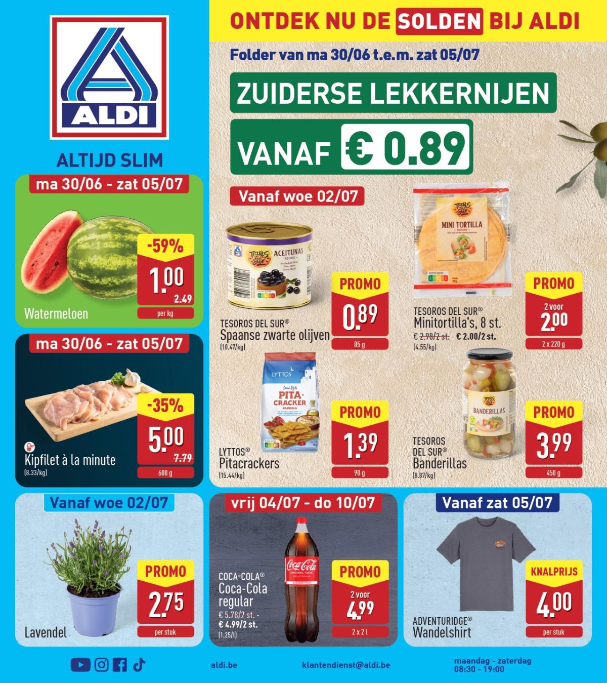 ALDI folder geldig vanaf 30/06 - 05/07