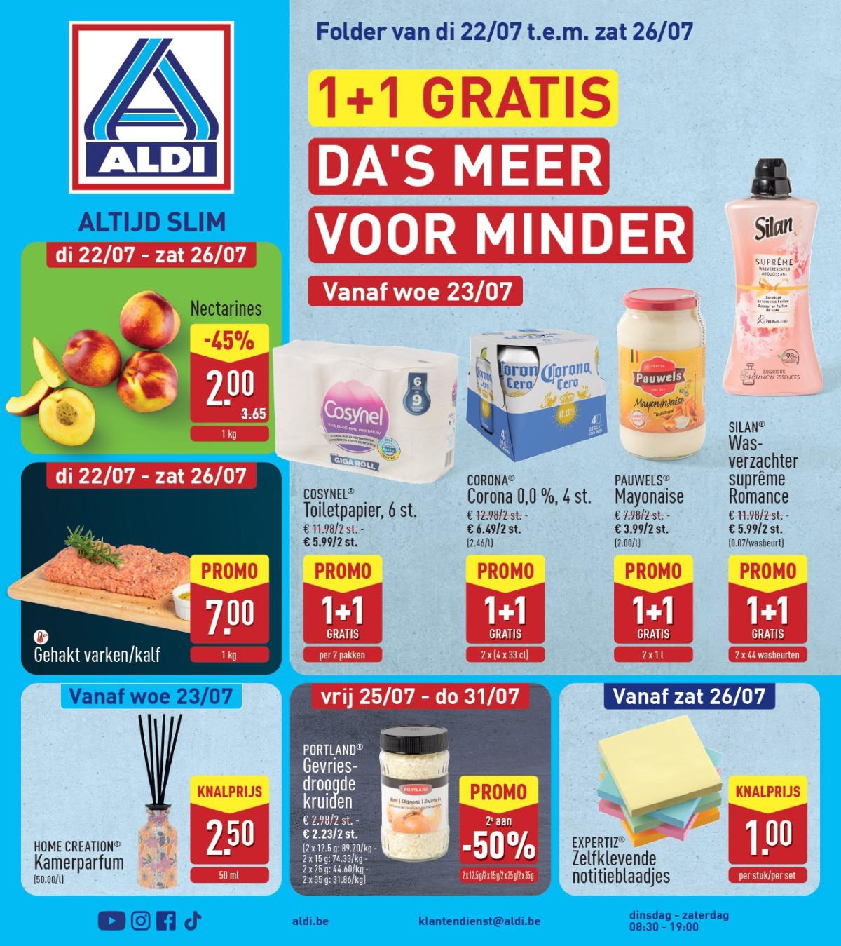ALDI folder geldig vanaf 22/07 - 26/07