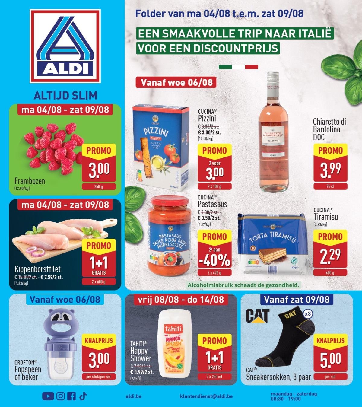 ALDI folder geldig vanaf 04/08 - 09/08