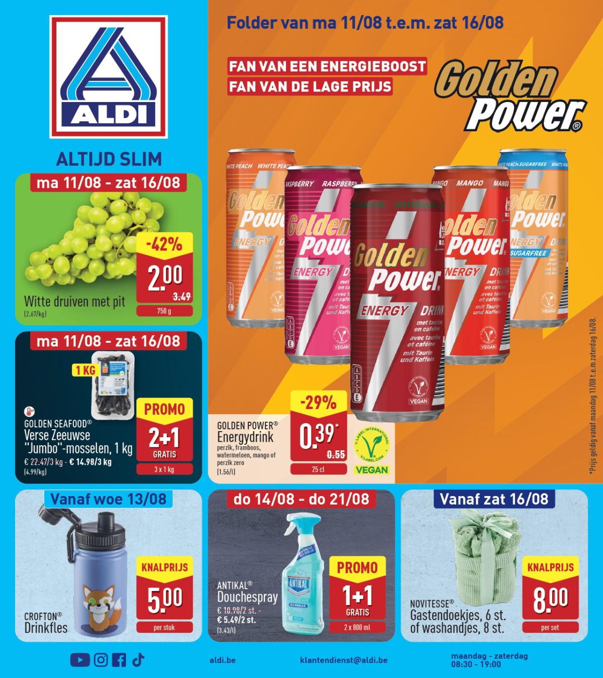ALDI folder geldig vanaf 11/08 - 16/08