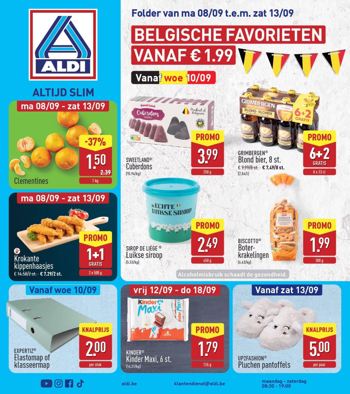 ALDI folder geldig vanaf 08/09 - 13/09