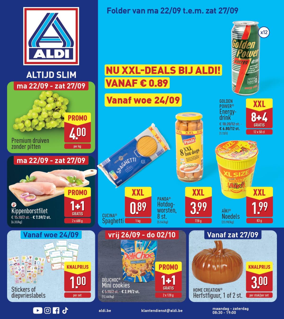 ALDI folder geldig vanaf 22/09 - 27/09