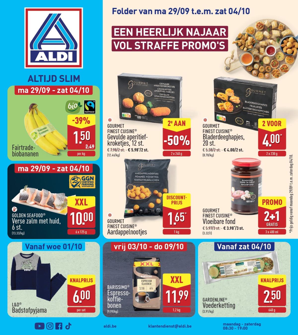ALDI folder geldig vanaf 29/09 - 04/10