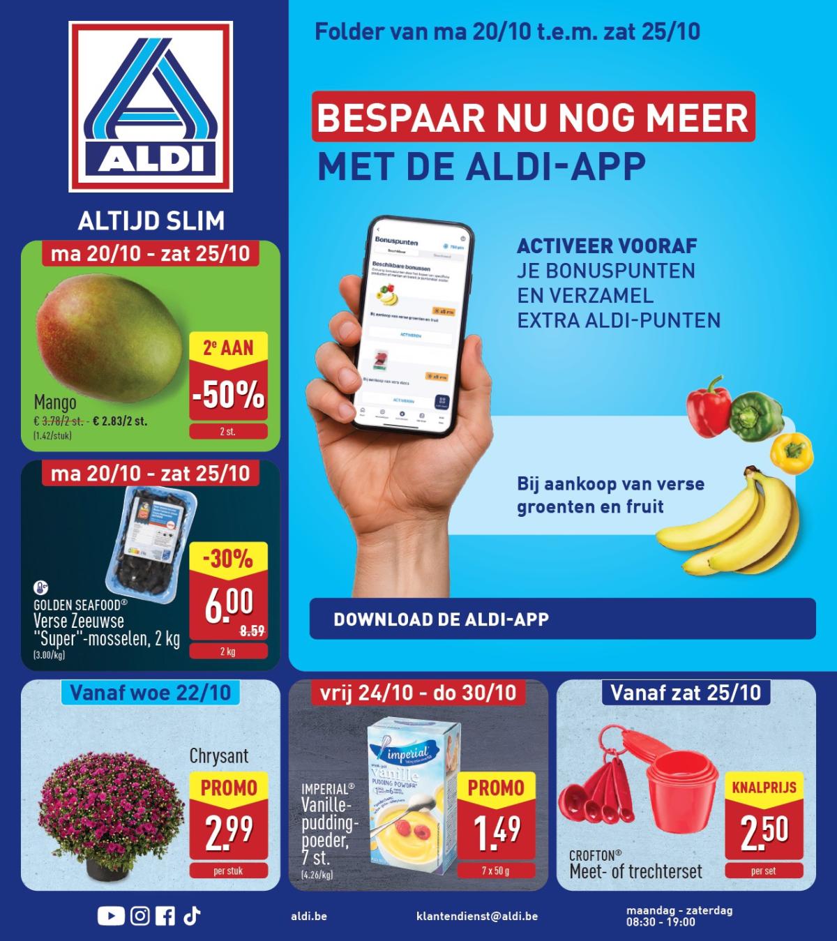 ALDI folder geldig vanaf 20/10 - 25/10